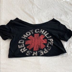 Red Hot Chili Peppers cropped graphic tee